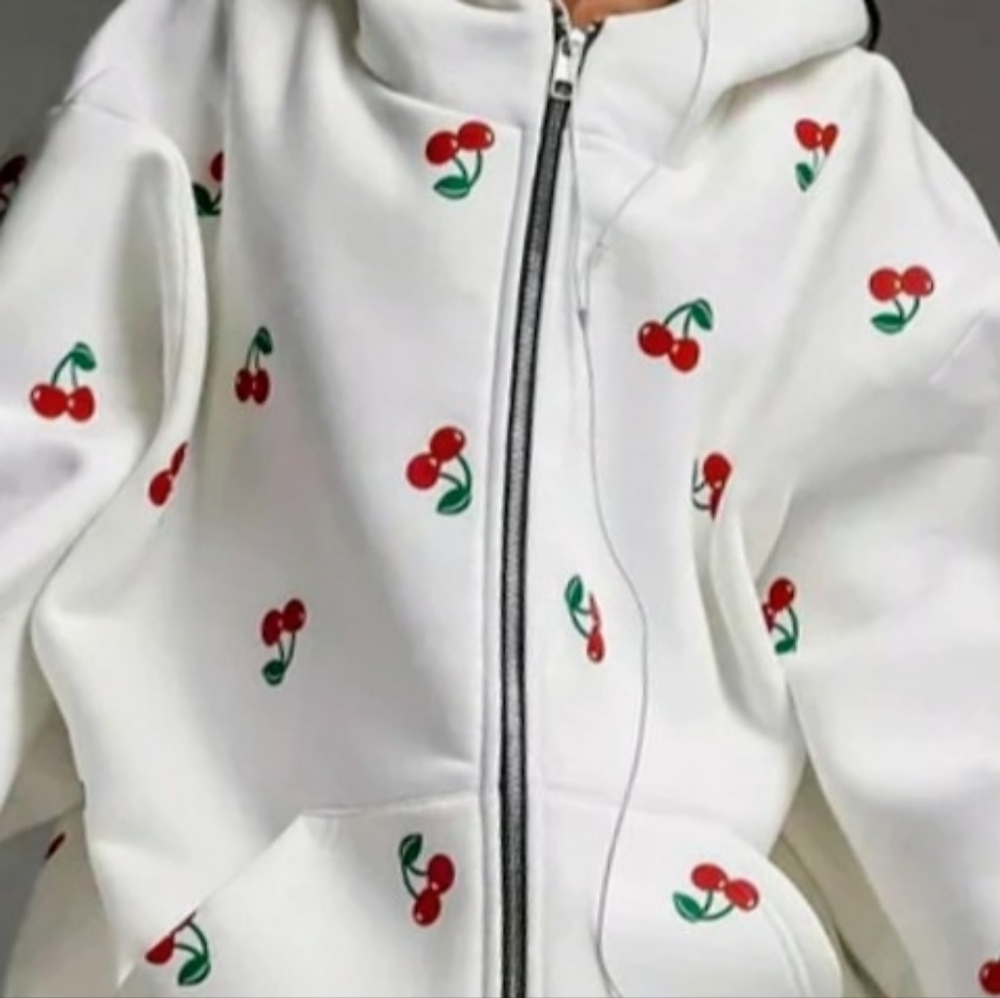 INNOVARE DENIM Dania Long Sleeve Printed Hooded Jacket NWT - Picture 4 of 12